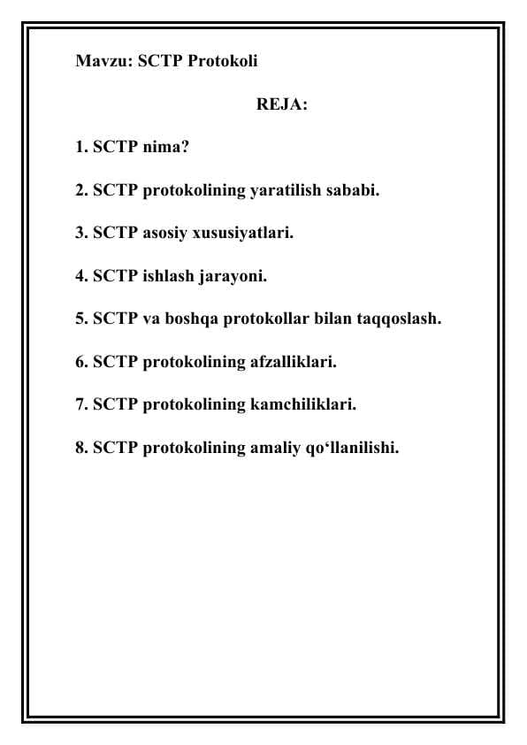 SCTP protokoli