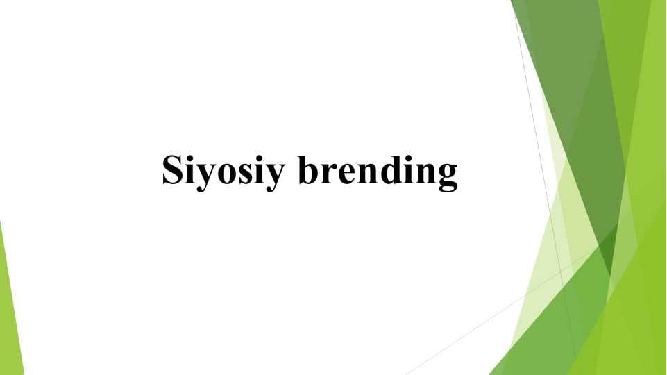 Siyosiy brending