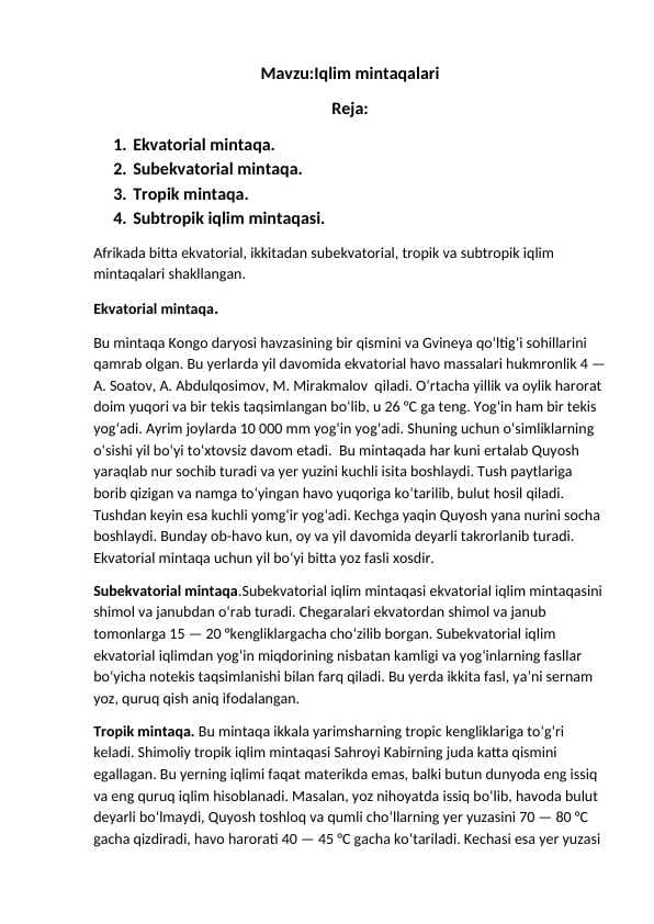 Iqlim mintaqalari