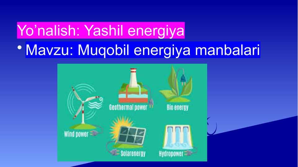 Muqobil energiya manbalari
