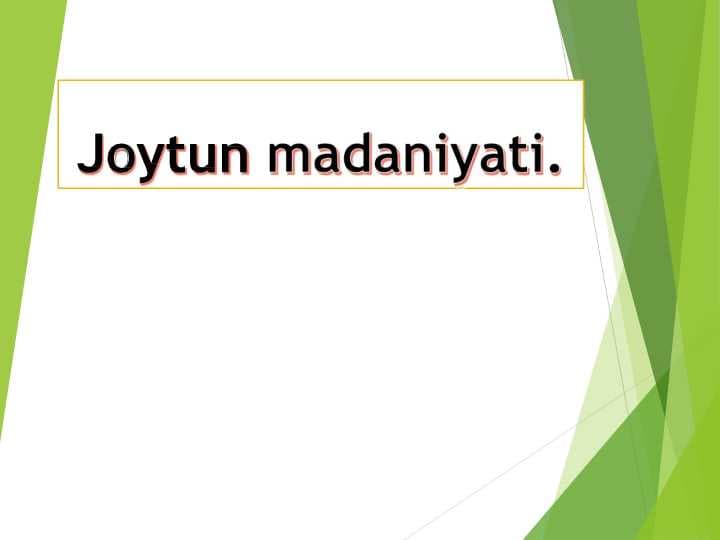 Joytun Madaniyati