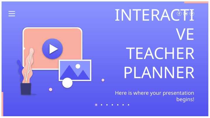 INTERACTIVE TEACHER PLANNER