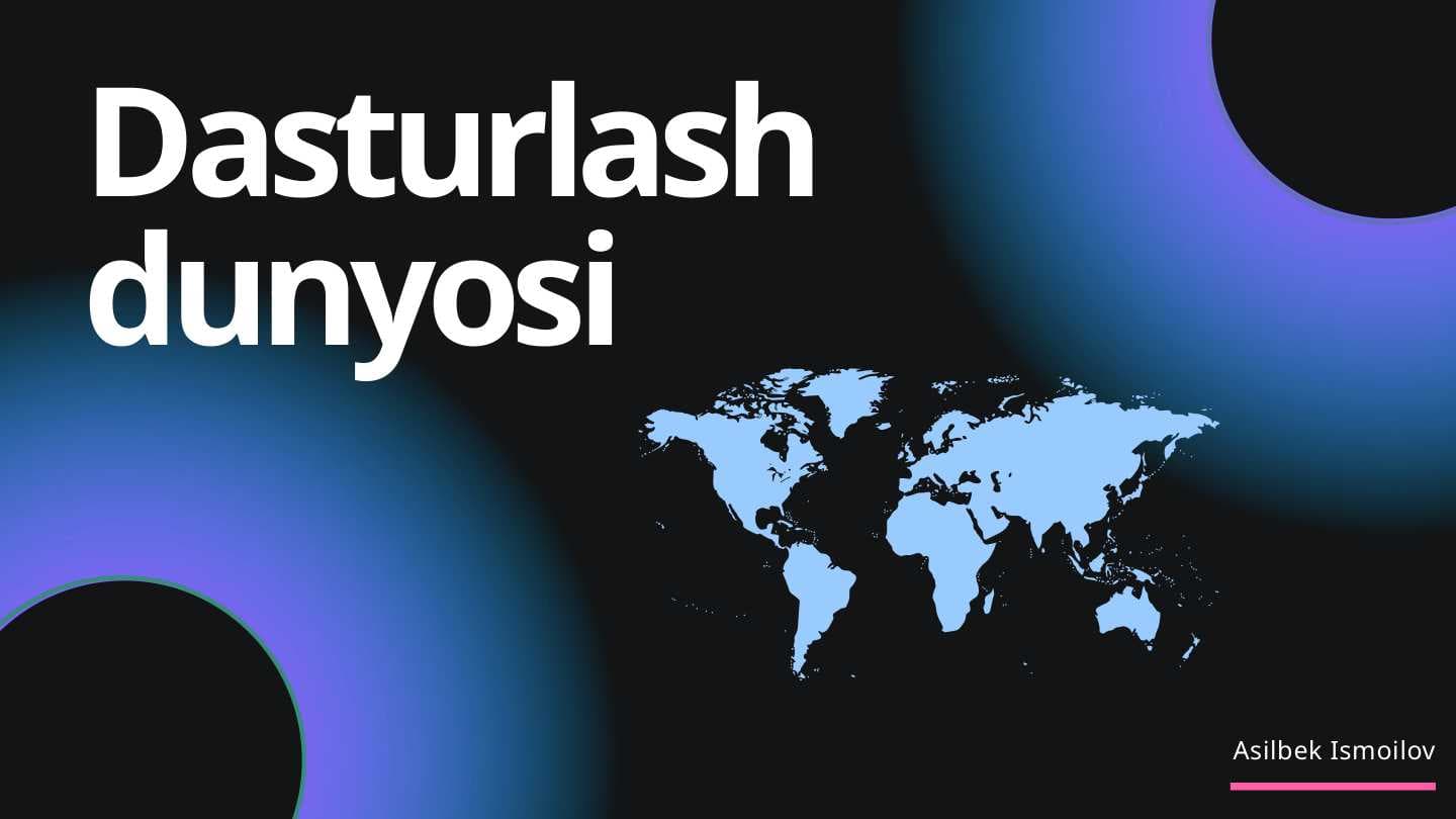 IT va Dasturlash Prezintatsiya