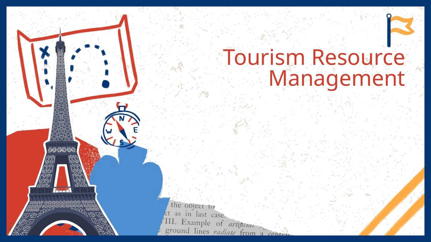 Tourism Resource Management