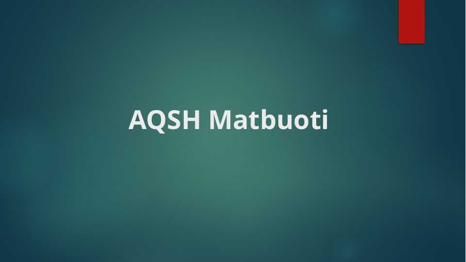 AQSH Matbuoti