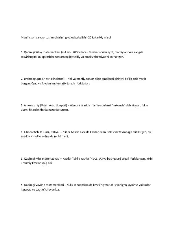 matematik ma'lumot
