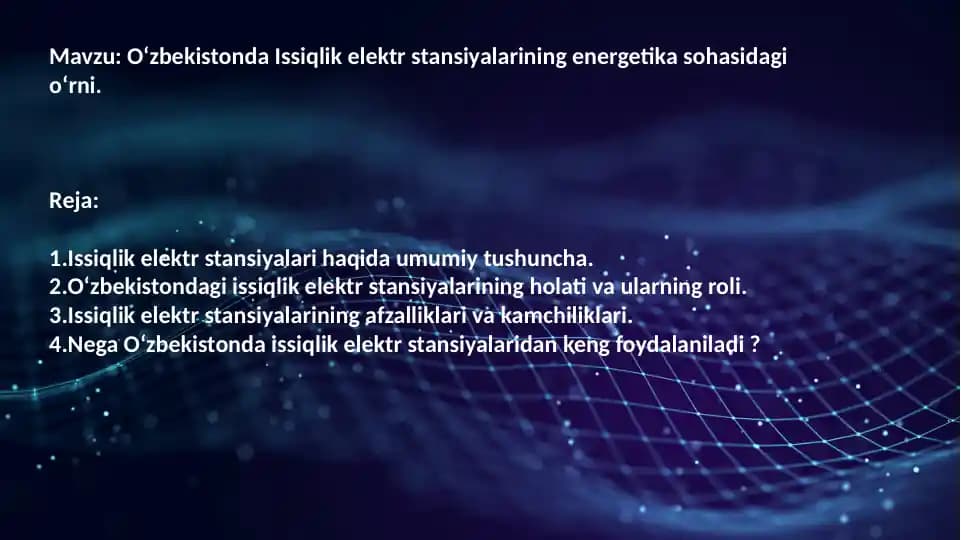 Issiqlik elektr stansiyalari