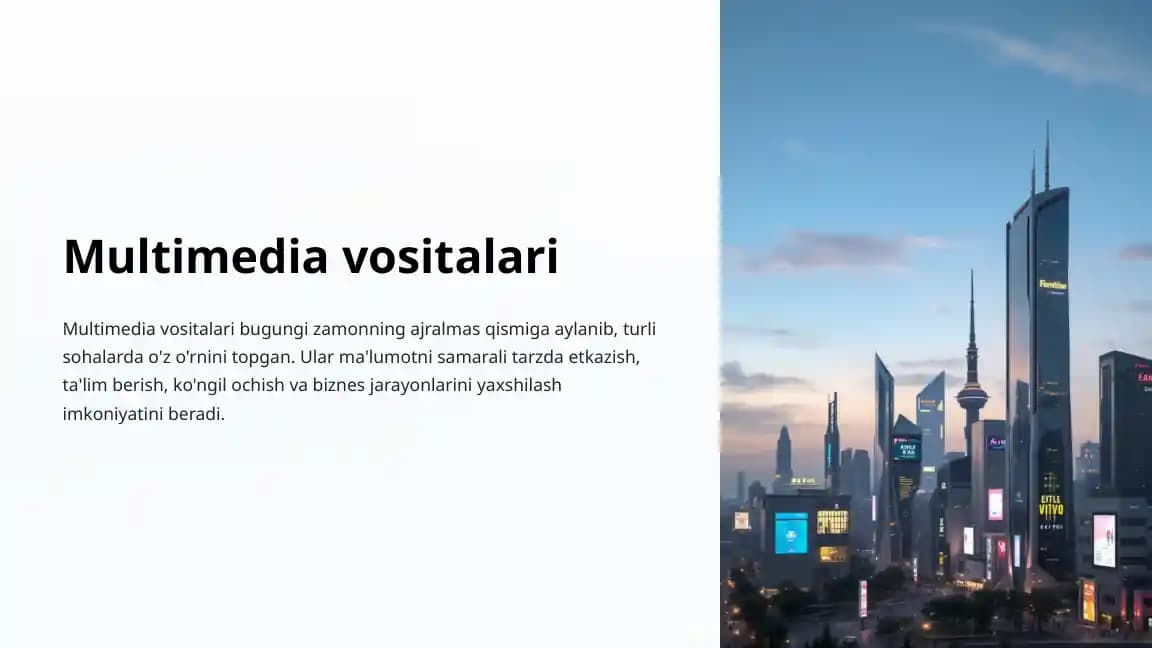 Multimedia vositalari
