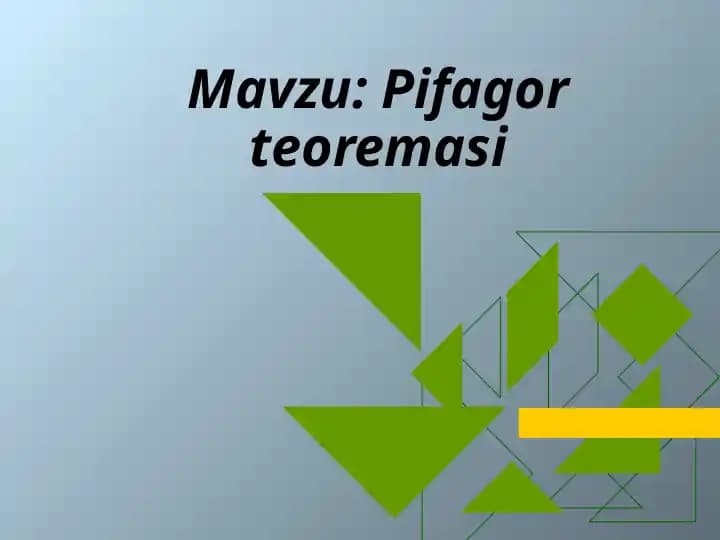 Pifagor teoremasi