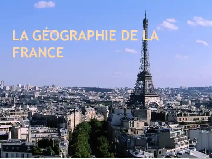 La géographie de la France