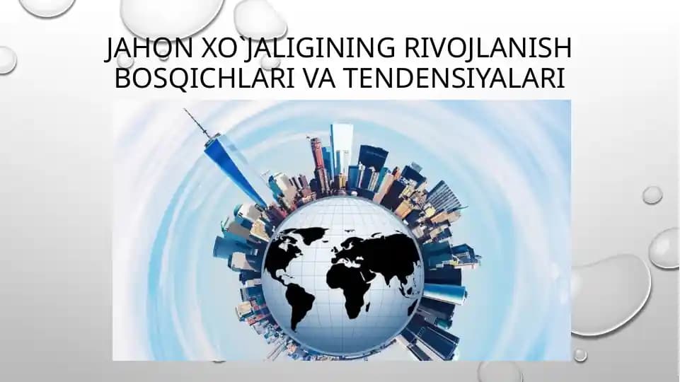 Jahon xo‘jaligi