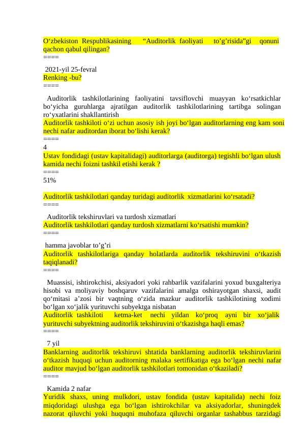 Audit