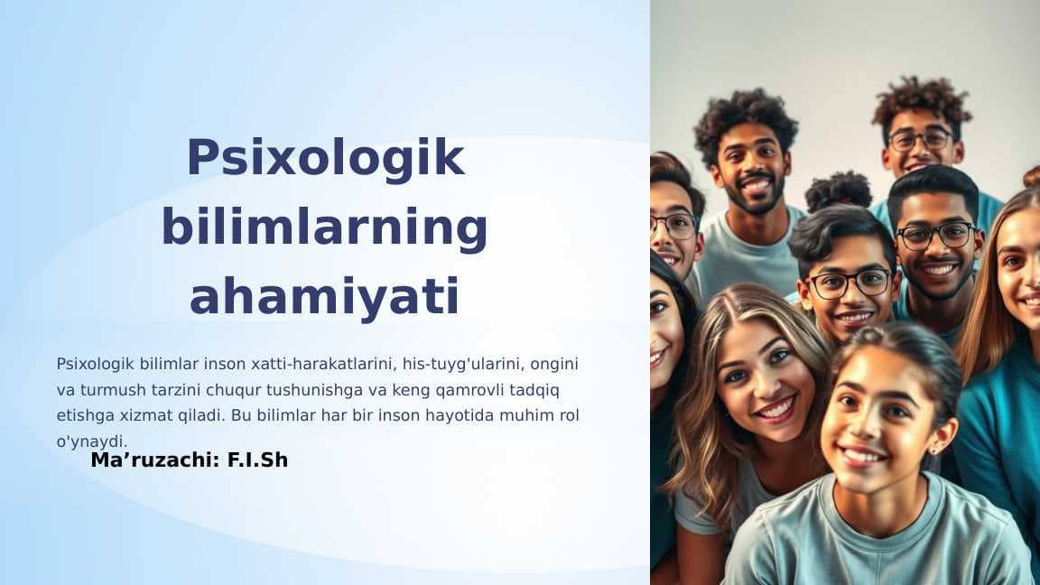 Psixologik bilimlarning ahamiyati