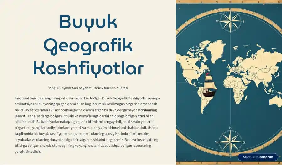 Buyuk Geografik Kashfiyotlar