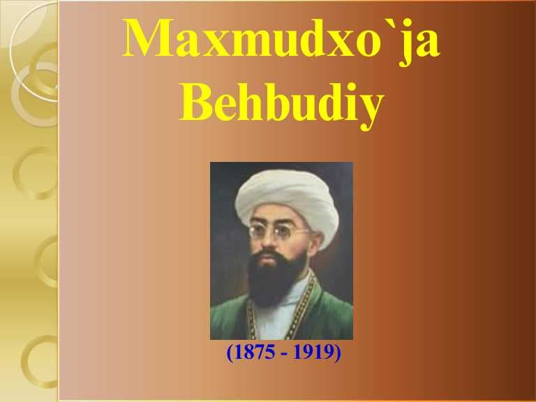 Maxmudho‘ja Behbudiy