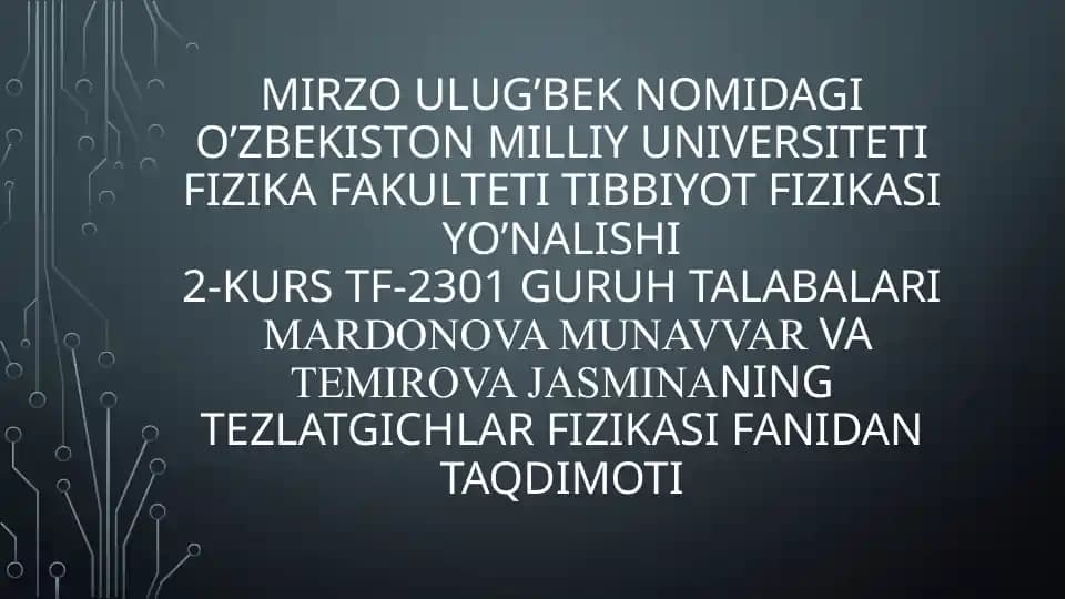 Van-de-Graaf generatori yangi avlodlari