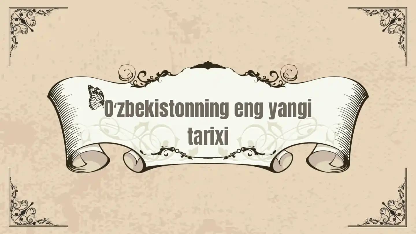 Oʻzbekistonning eng yangi tarixi