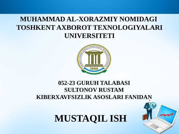 Kompyuter viruslari va virusdan himoyalash usullari