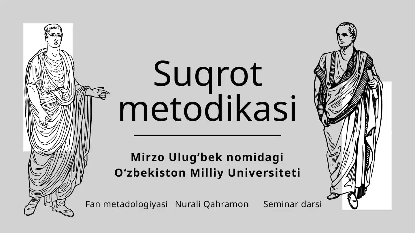Suqrot metodikasi