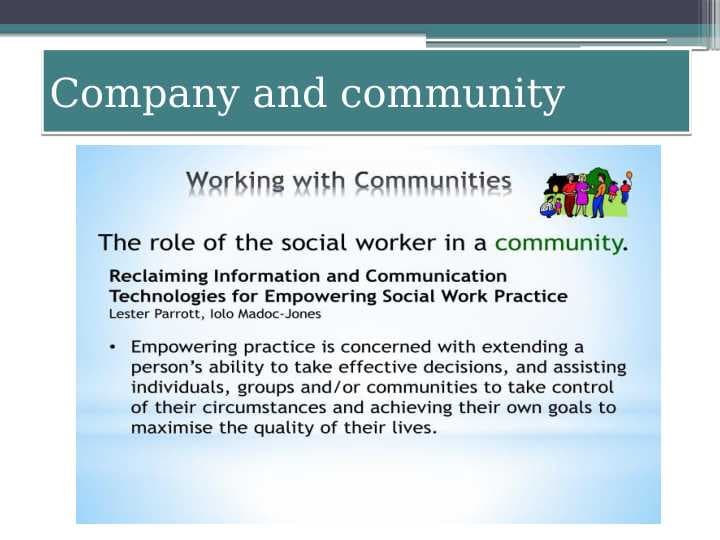 Company and community