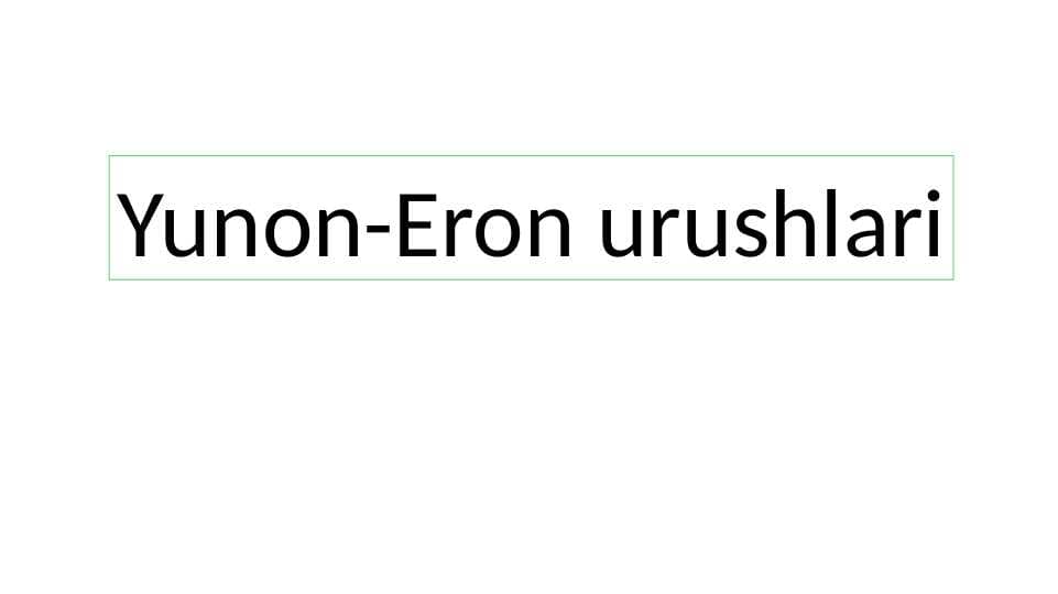 Yunon-Eron urushlari