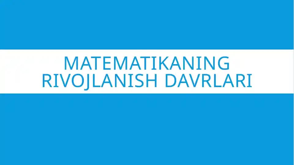 Matematika