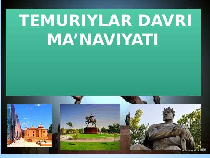 Temuriylar davri manaviyati