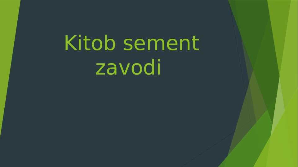 Kitob sement zavodi