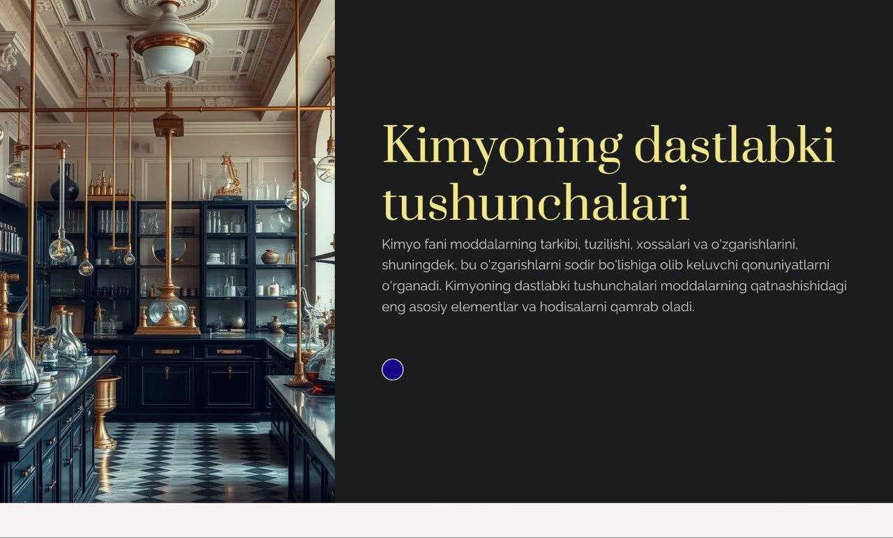 Kimyoning dastlabki tushunchalari