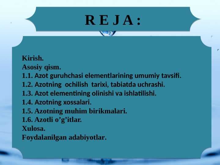 AZOT ELEMENTI.
