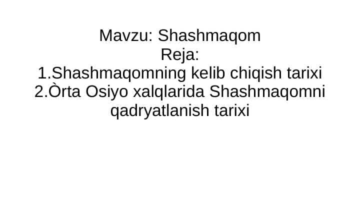 Shashmaqom