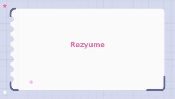 Rezyume
