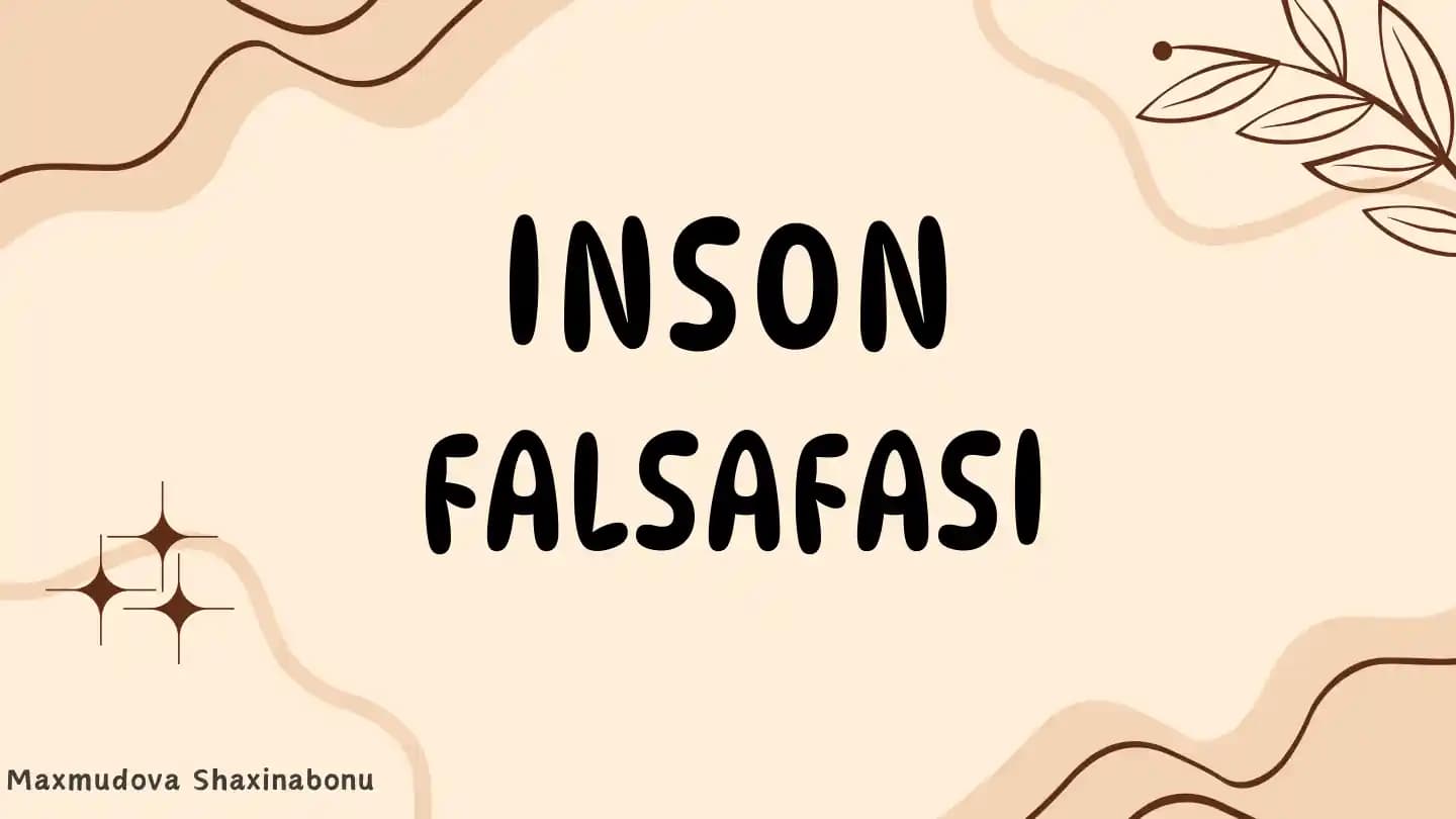 Inson falsafasi