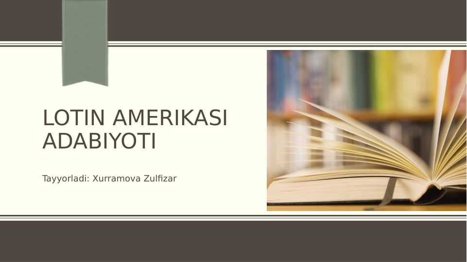 Lotin Amerikasi adabiyoti