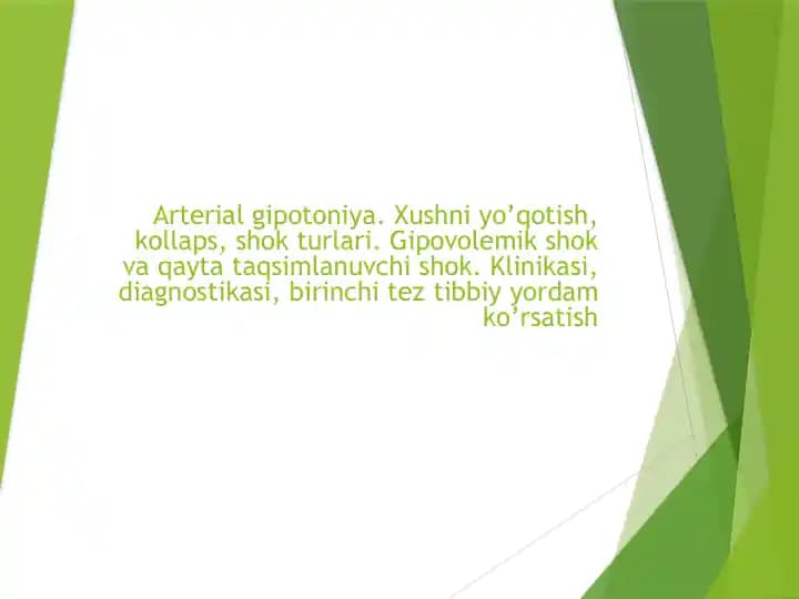 Arterialgipotoniya