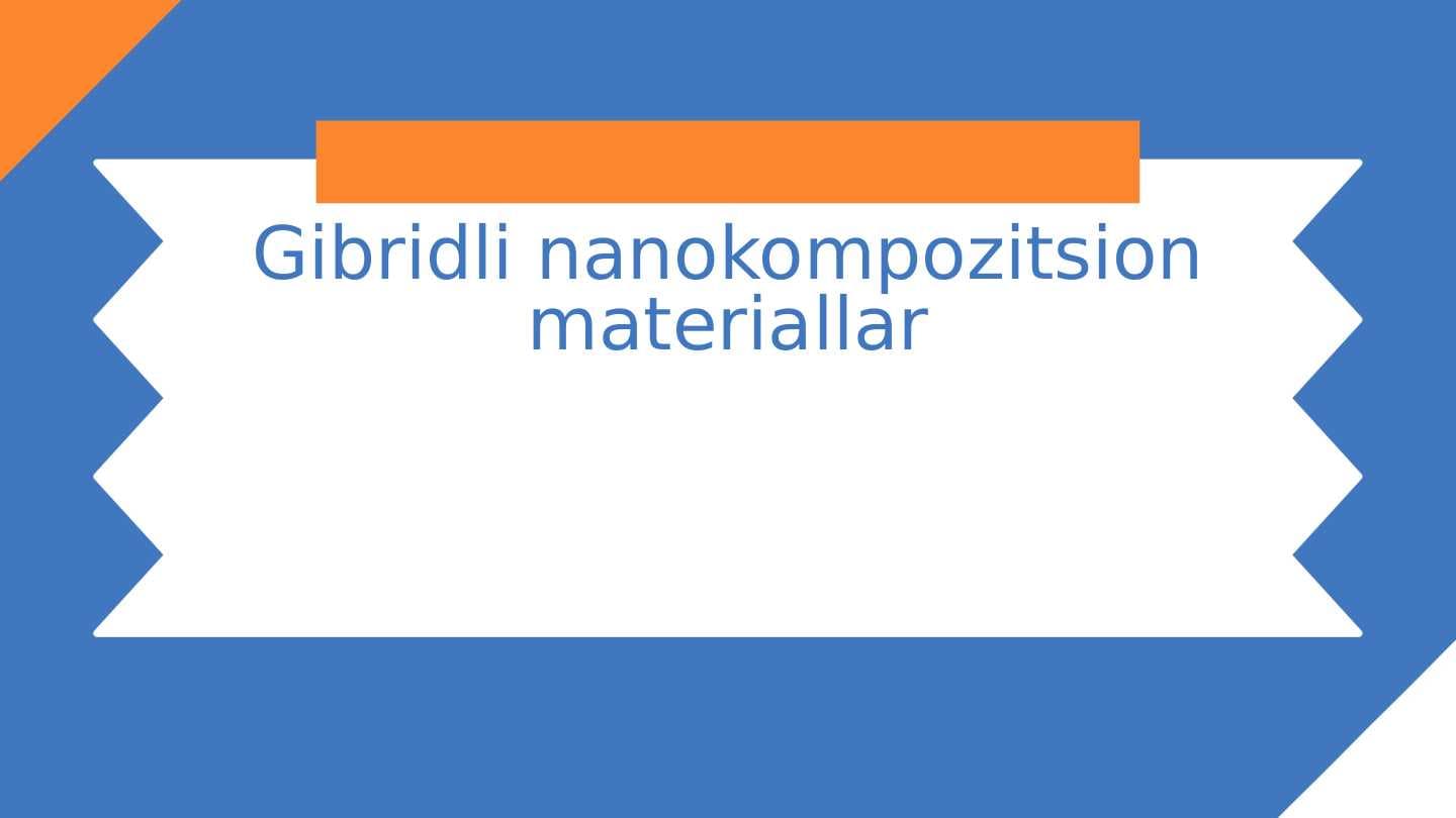 Gibridli nanokompozitsion materiallar