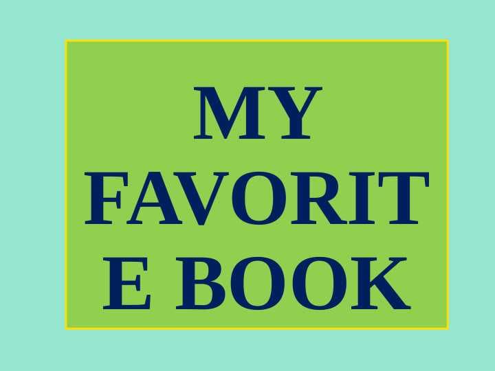 My favorite book