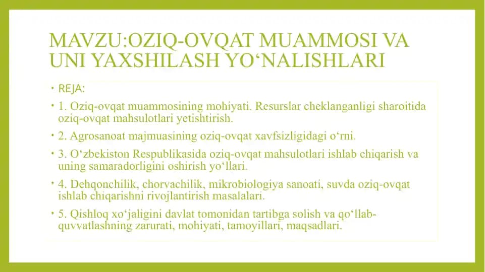 Oziq-ovqat sanoati