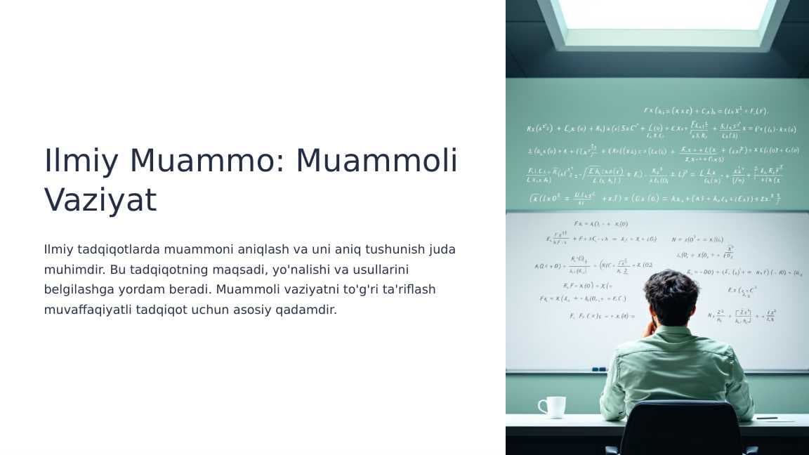 Ilmiy muammo. Muammoli vaziyat_8