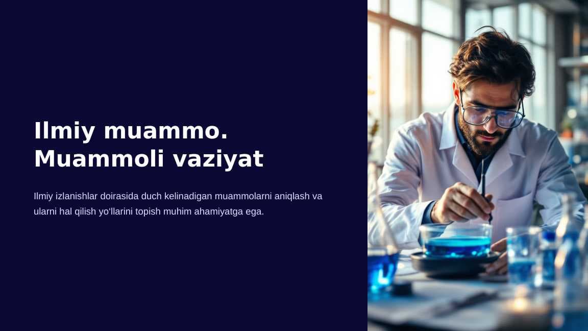 Ilmiy muammo. Muammoli vaziyat_9