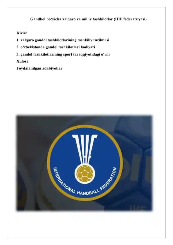 Gandbol sporti