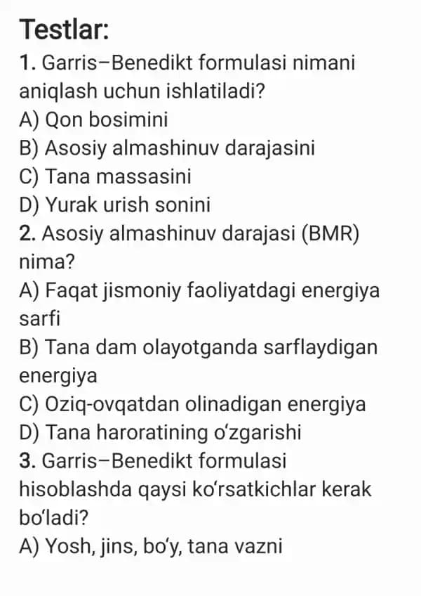 gigiena test