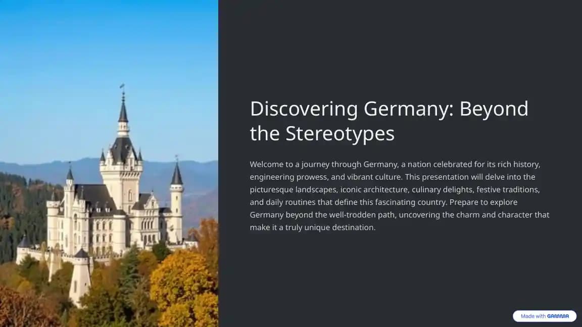 Discovering Germany: Beyond the Stereotypes