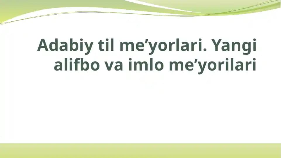 Adabiy til me'yorlari