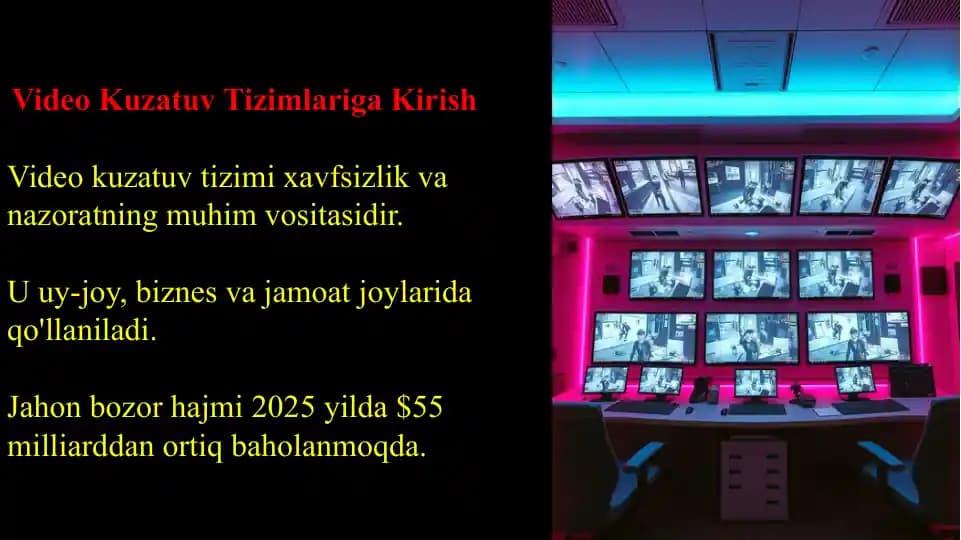 Video Kuzatuv Tizimlariga Kirish