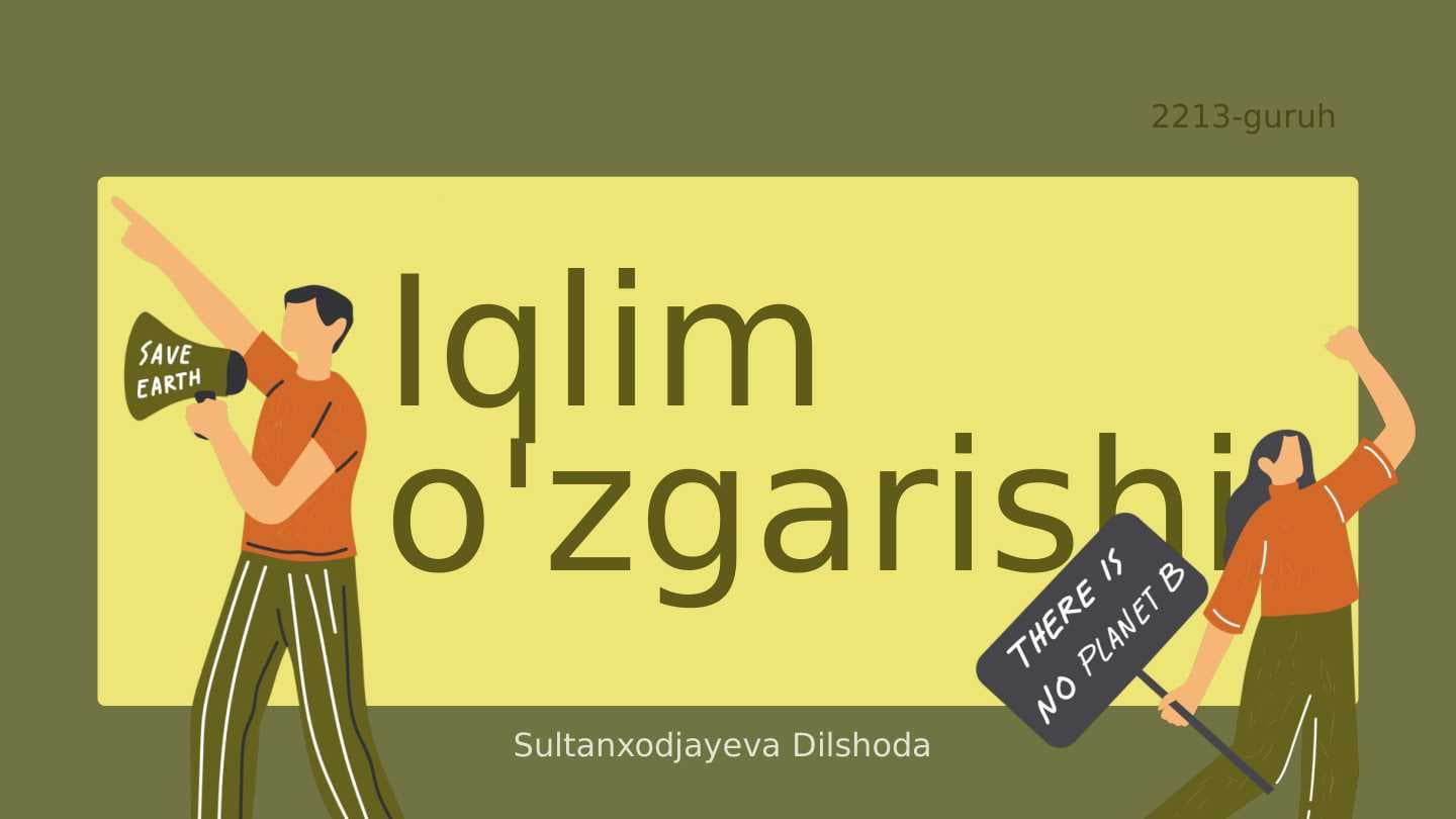 Iqlim o'zgarishi