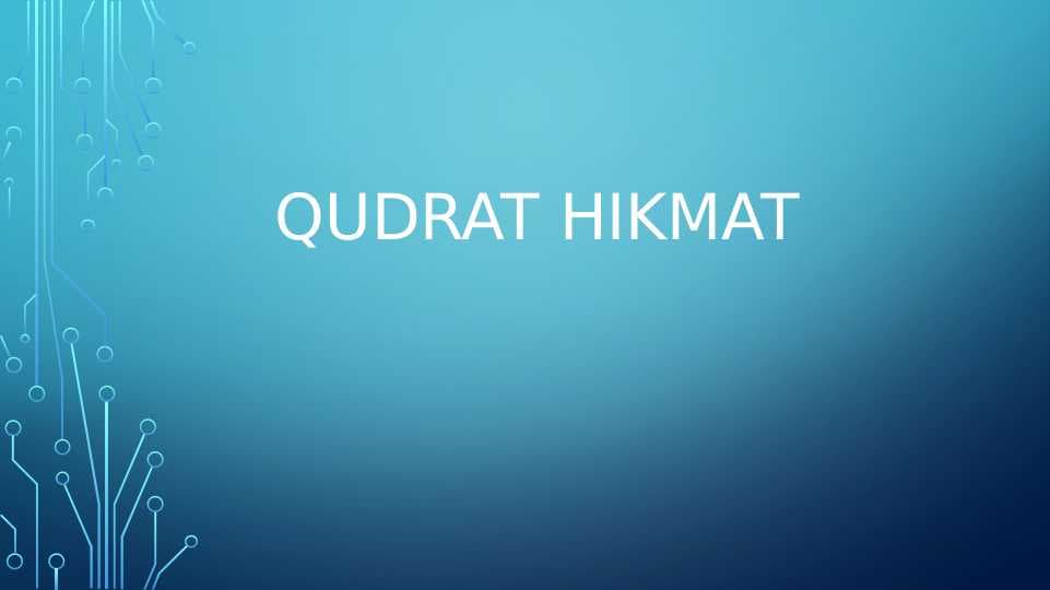 Qudrat Hikmat hayoti va ijodi
