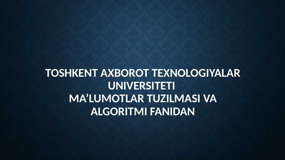 AVL daraxt usuli.