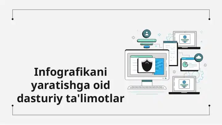Infografikani yaratishga oid dasturiy ta'limotlar