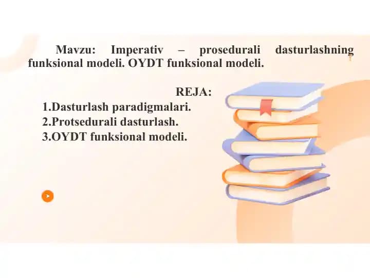 Dasturlash uslublari va paradigmalar